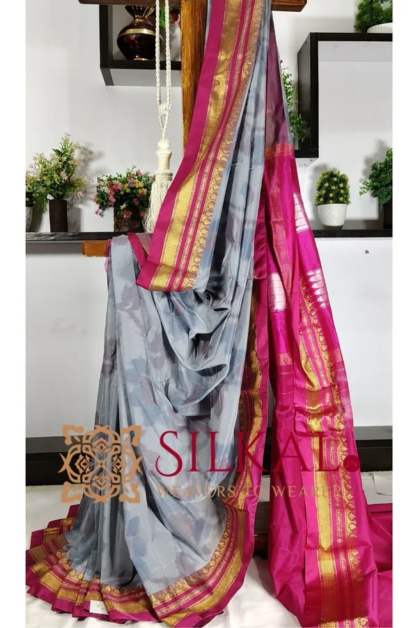 Ilkal_Ikkat_Print_Cotton_Silk_Saree_SKL03314