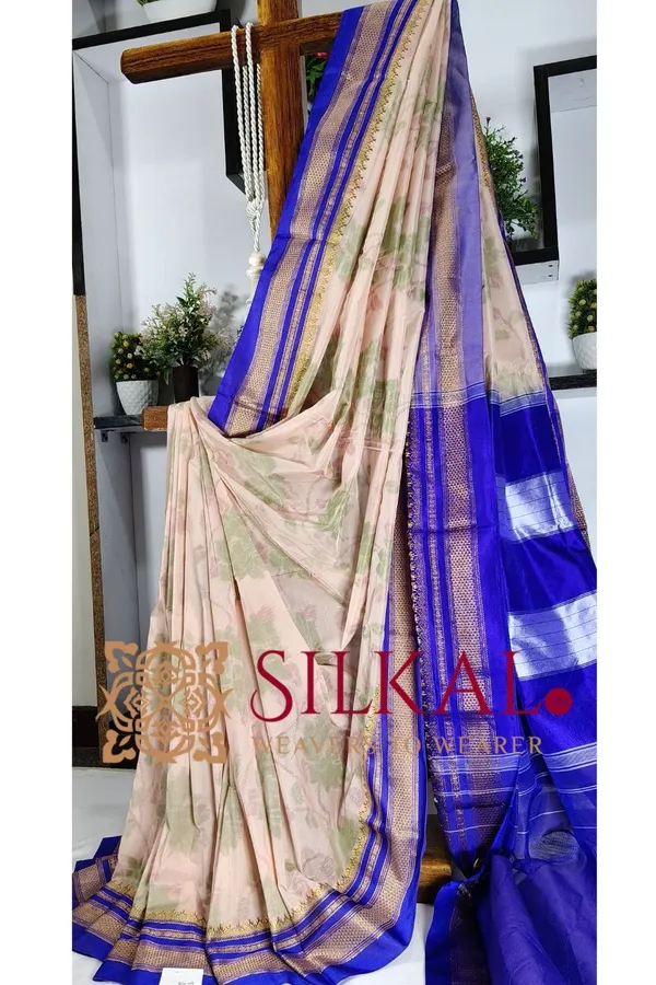 Ilkal_Ikkat_Print_Cotton_Silk_Saree_SKL03317