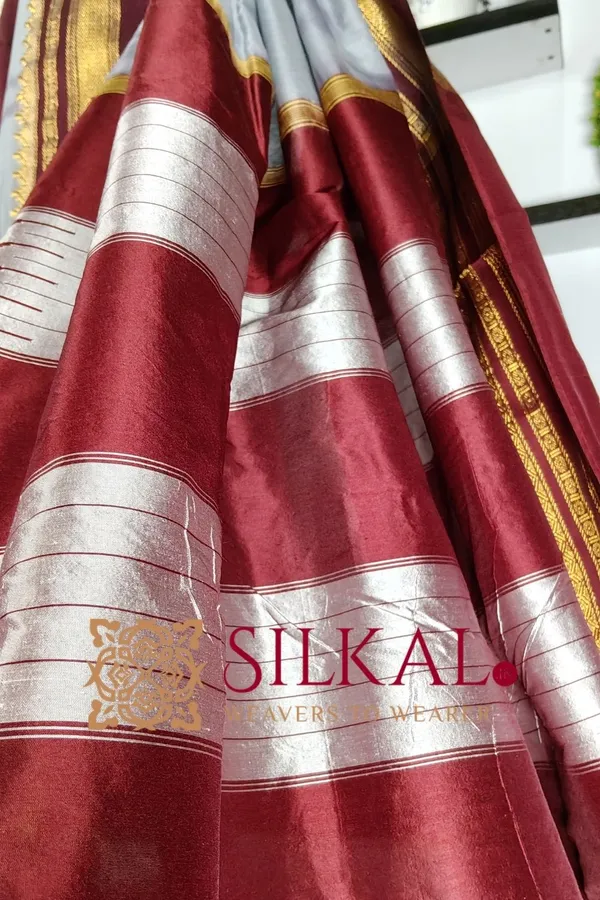 Ilkal_Ikkat_Print_Cotton_Silk_Saree_SKL03321