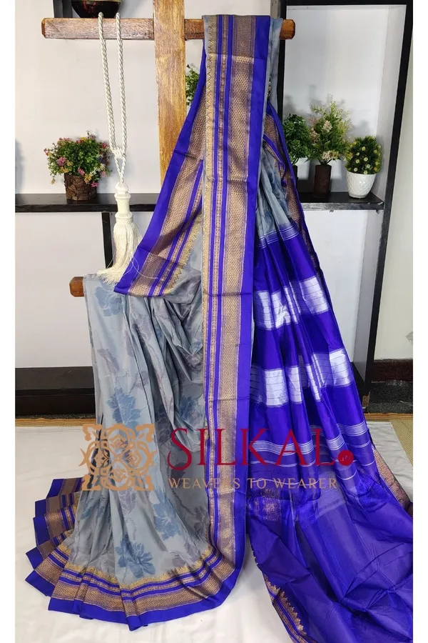 Ilkal_Ikkat_Print_Cotton_Silk_Saree_SKL03322