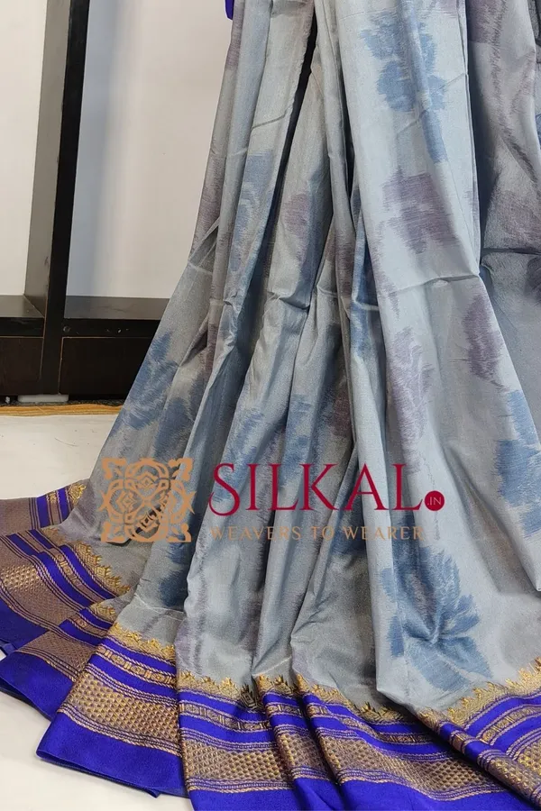 Ilkal_Ikkat_Print_Cotton_Silk_Saree_SKL03322