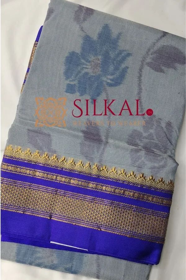 Ilkal_Ikkat_Print_Cotton_Silk_Saree_SKL03322
