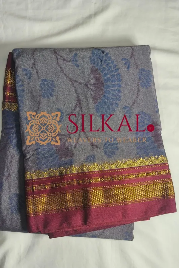 Ilkal_Ikkat_Print_Cotton_Silk_Saree_SKL03323
