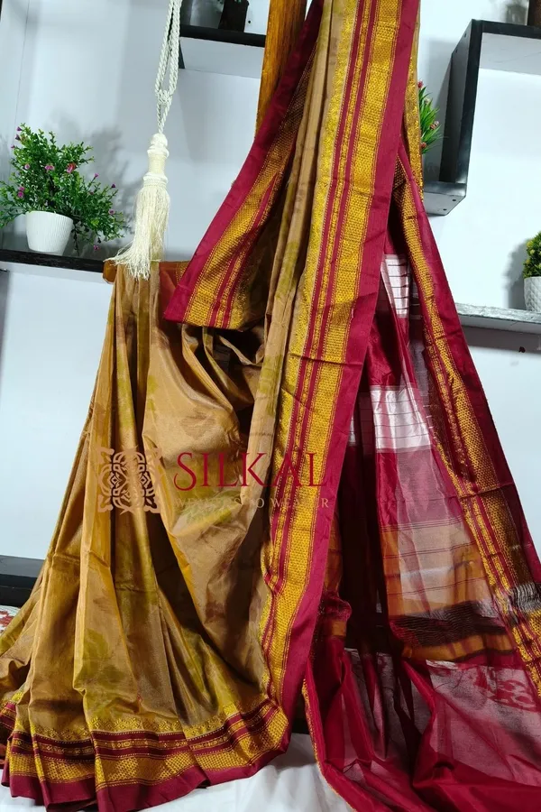 Ilkal_Ikkat_Print_Cotton_Silk_Saree_SKL_2078