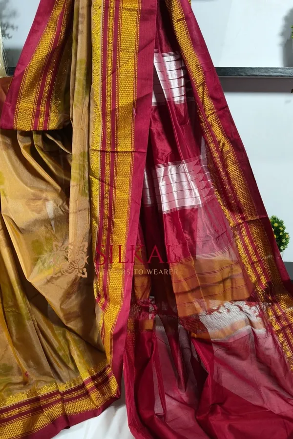 Ilkal_Ikkat_Print_Cotton_Silk_Saree_SKL_2078
