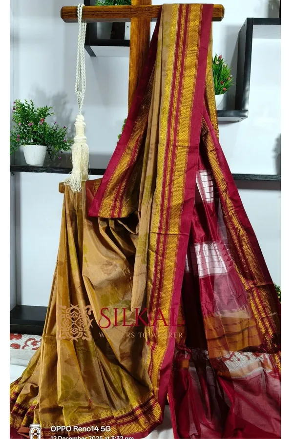 Ilkal_Ikkat_Print_Cotton_Silk_Saree_SKL_2078