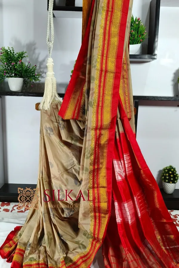 Ilkal_Ikkat_Print_Cotton_Silk_Saree_Saree_Code-_SKL2081