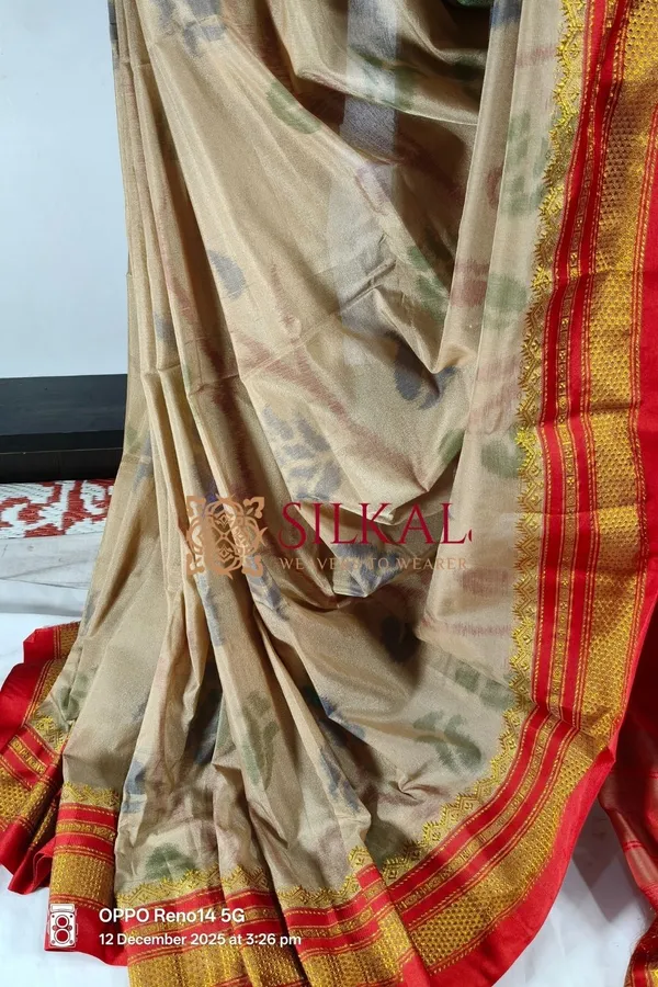Ilkal_Ikkat_Print_Cotton_Silk_Saree_Saree_Code-_SKL2081