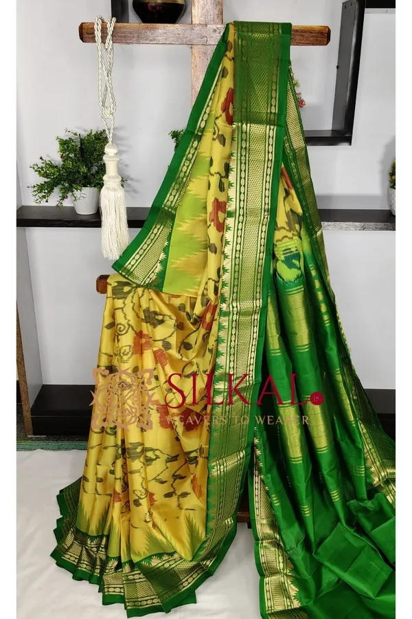Ilkal_Ikkat_Pure_Silk_Saree_SKL03715