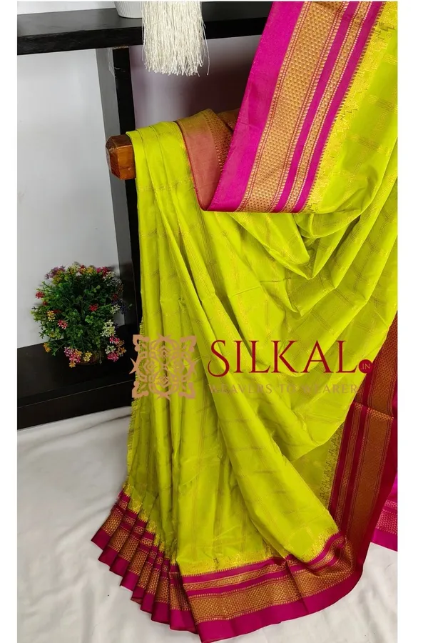 Ilkal_Jarri_checks_Saree_SKL04150