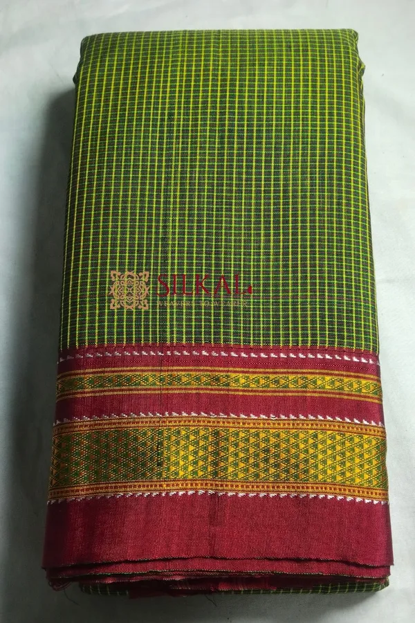 Ilkal_Kaddi_Cotton_Saree_Code-_SKL1493