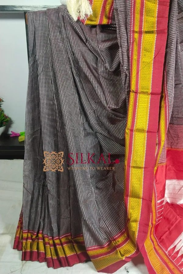 Ilkal_Kaddi_Cotton_Saree_Code-_SKL1494