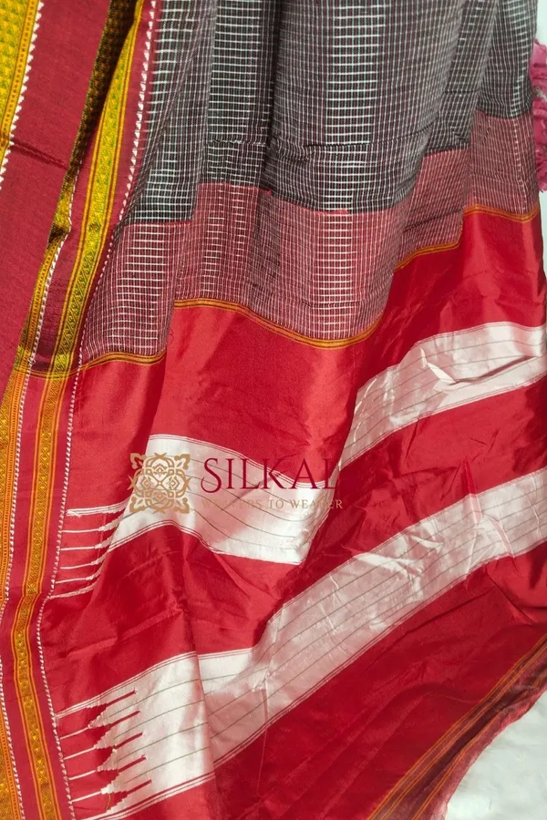 Ilkal_Kaddi_Cotton_Saree_Code-_SKL1494
