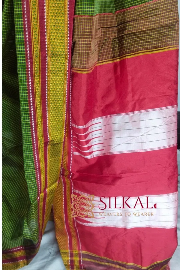 Ilkal_Kaddi_Cotton_Saree_Code-_SKL1493