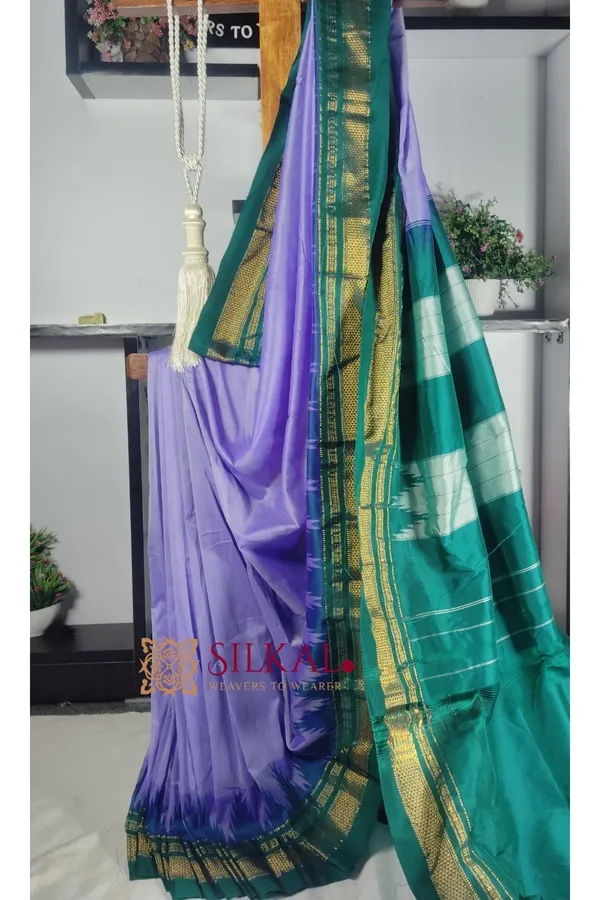 Ilkal_Temple_Cotton_Silk_Saree_Code-_SKL1807