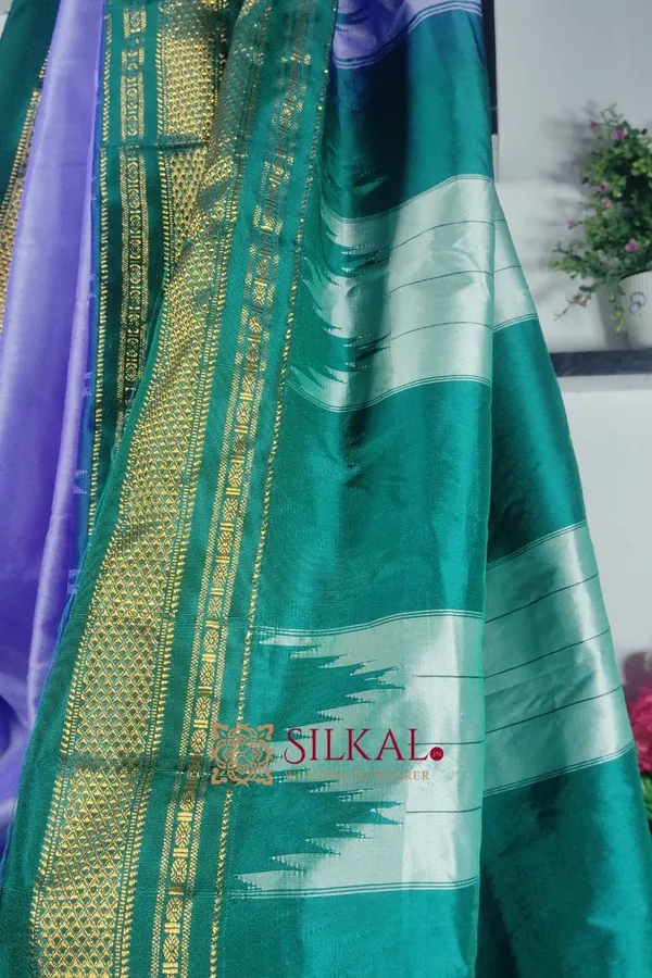 Ilkal_Temple_Cotton_Silk_Saree_Code-_SKL1807