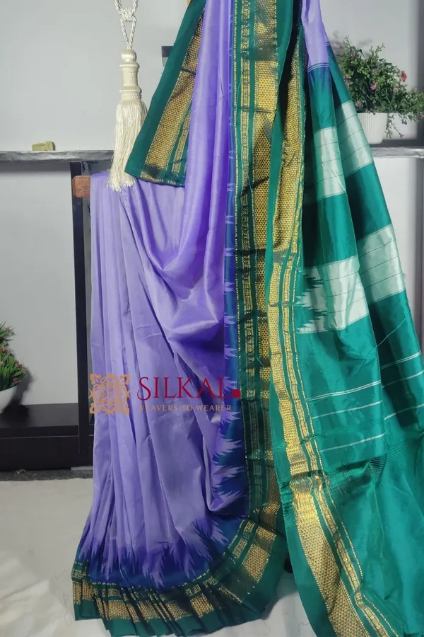 Ilkal_Temple_Cotton_Silk_Saree_Code-_SKL1807