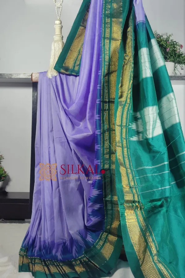 Ilkal_Temple_Cotton_Silk_Saree_Code-_SKL1807