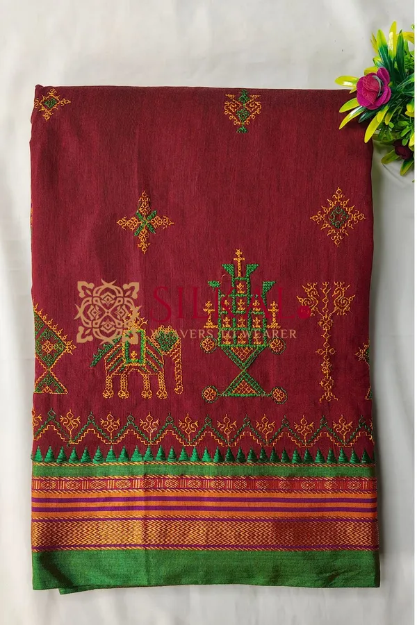 Ilkal_Kasuti_Saree_SKL04127