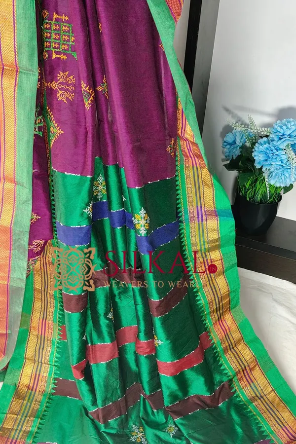 Ilkal_Kasuti_Saree_SKL04129