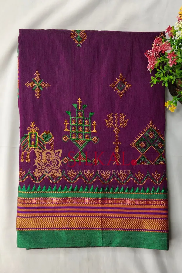 Ilkal_Kasuti_Saree_SKL04129