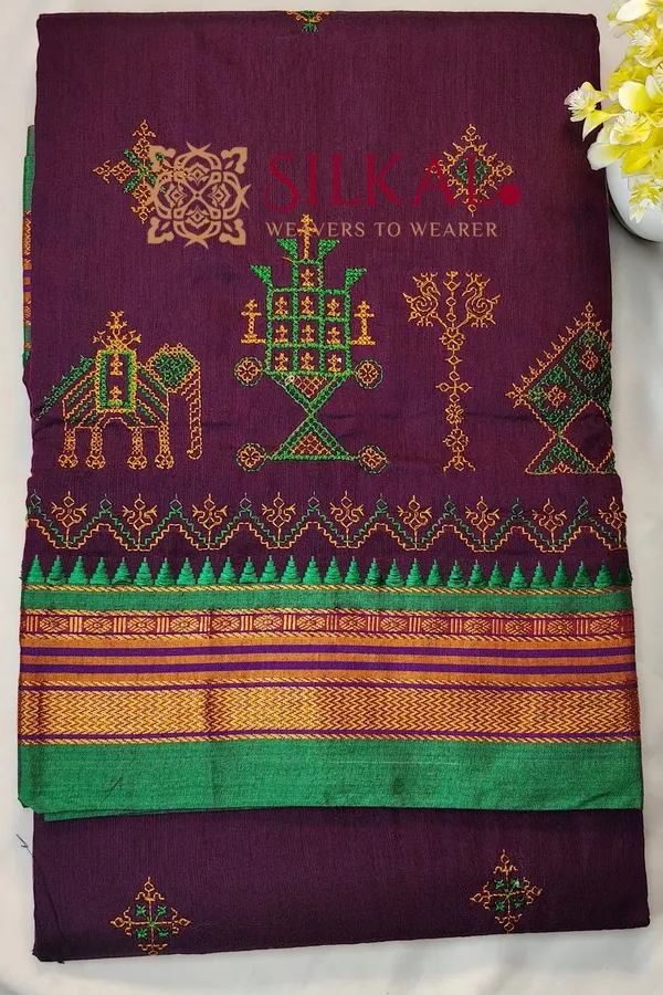 Ilkal_Kasuti_Saree_SKL04184