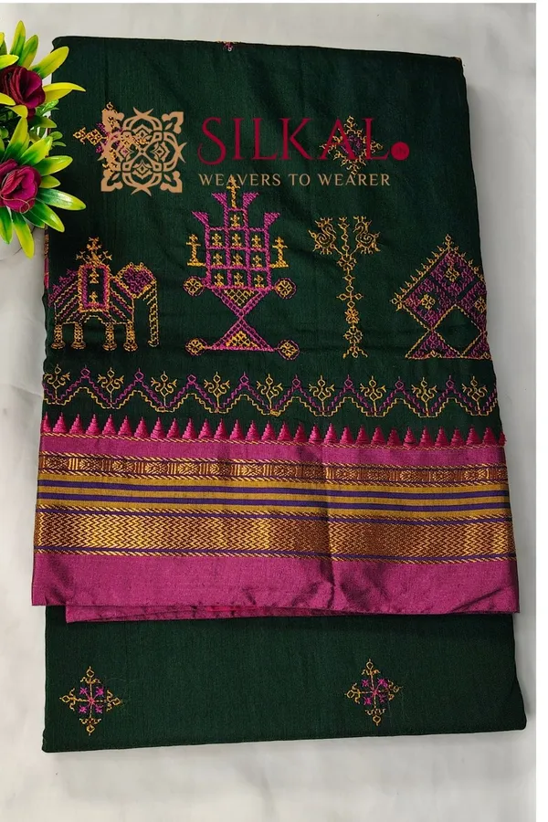 Ilkal_Kasuti_Saree_SKL04186