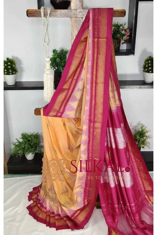 Ilkal_Kasuti_Tample_Border_Sarees_Code-_SKL03655