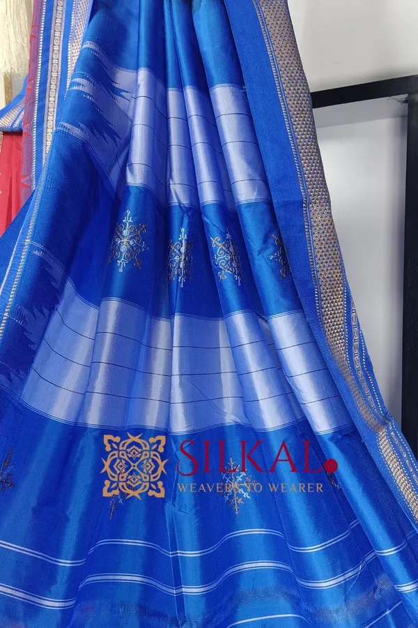 Ilkal_Kasuti_Tample_Border_Sarees_Code-_SKL03657