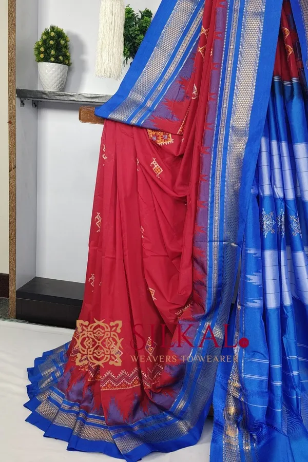 Ilkal_Kasuti_Tample_Border_Sarees_Code-_SKL03657