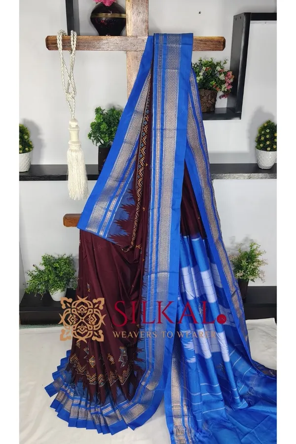 Ilkal_Kasuti_Tample_Border_Sarees_Code-_SKL03658