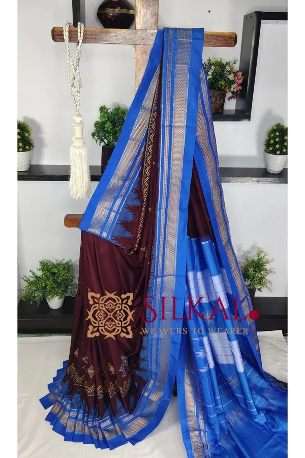 Ilkal_Kasuti_Tample_Border_Sarees_Code-_SKL03658