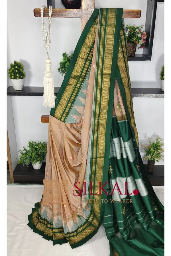 Ilkal_Kasuti_Tample_Border_Sarees_Code-_SKL03660