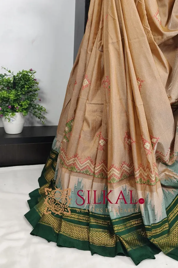Ilkal_Kasuti_Tample_Border_Sarees_Code-_SKL03660