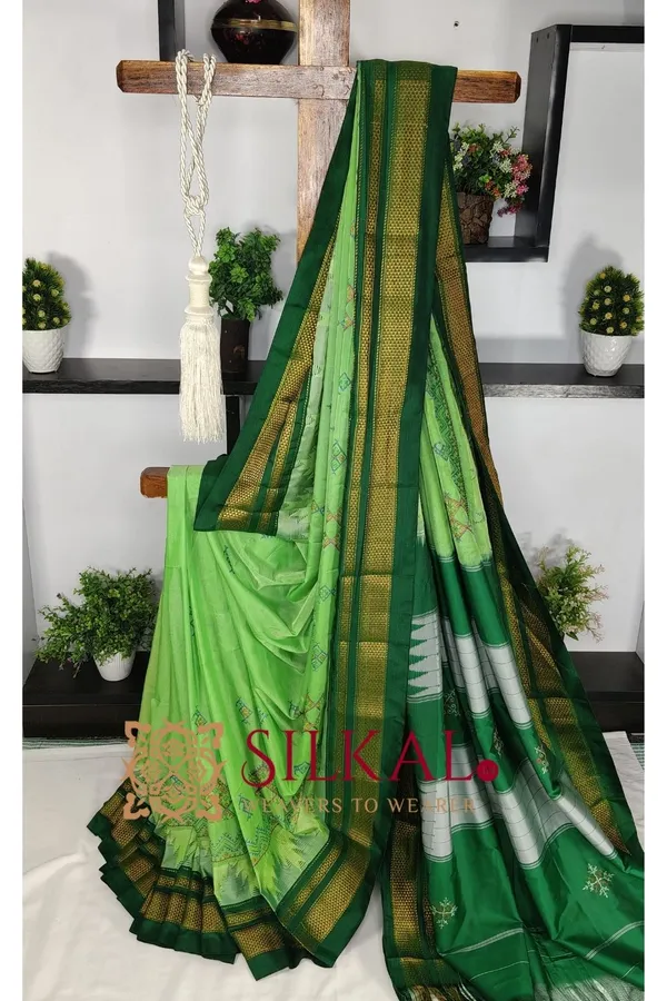 Ilkal_Kasuti_Tample_Border_Sarees_Code-_SKL03662