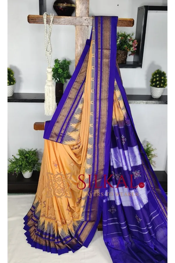 Ilkal_Kasuti_Tample_Border_Sarees_Code-_SKL03663