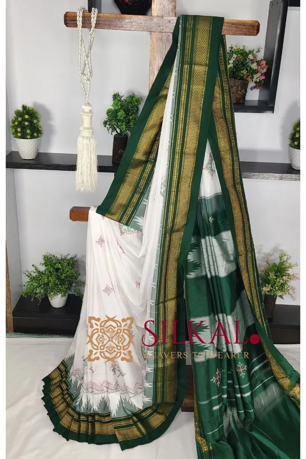 Ilkal_Kasuti_Tample_Border_Sarees_Code-_SKL03665