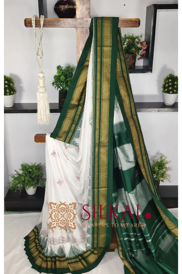 Ilkal_Kasuti_Tample_Border_Sarees_Code-_SKL03665