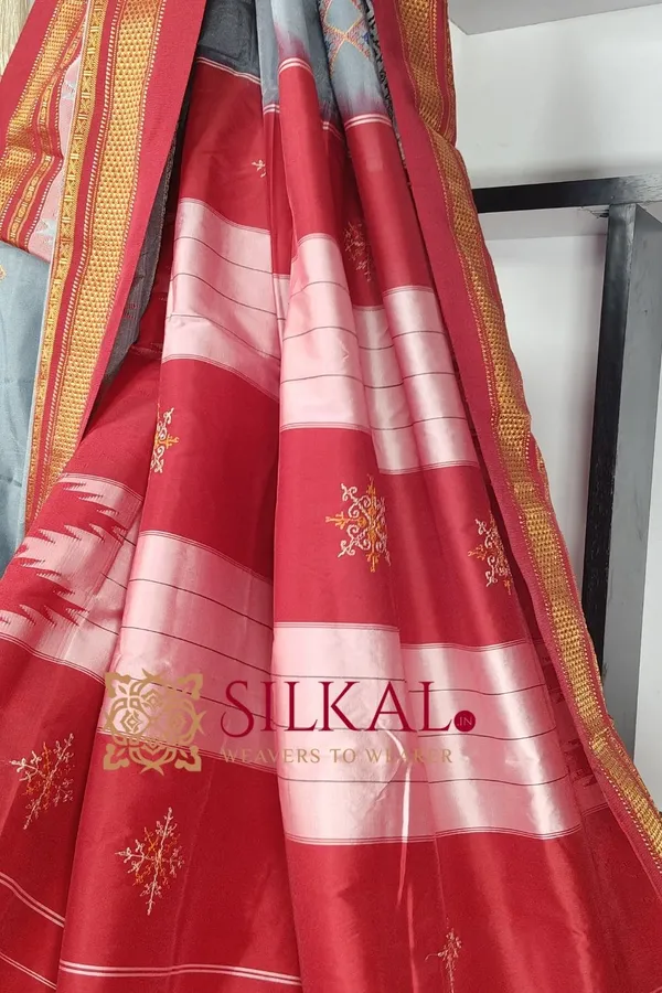 Ilkal_Kasuti_Tample_Border_Sarees_Code-_SKL03666
