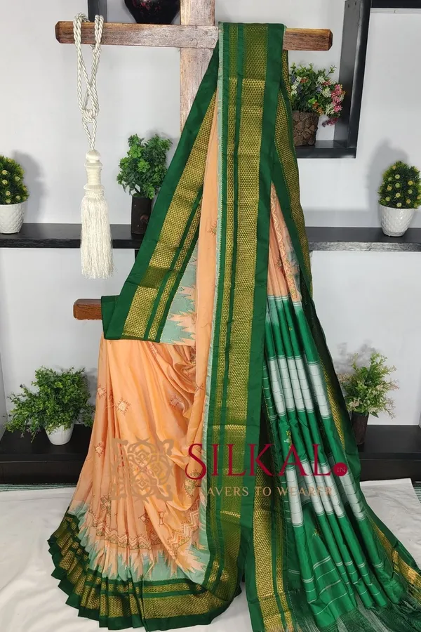 Ilkal_Kasuti_Tample_Border_Sarees_Code-_SKL03667