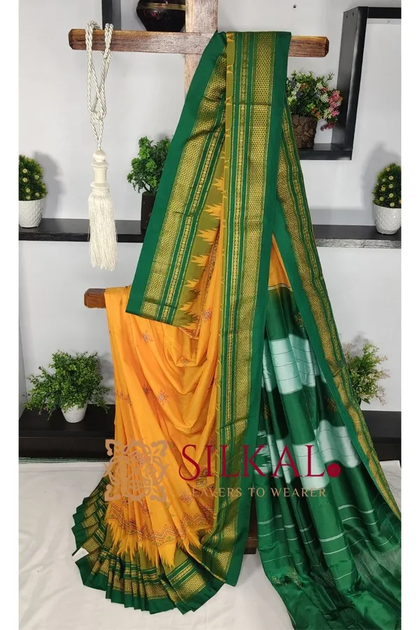 Ilkal_Kasuti_Tample_Border_Sarees_Code-_SKL03668