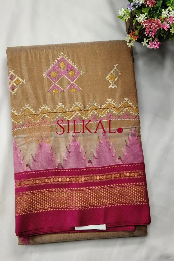 Ilkal_Kasuti_Tample_Border_Sarees_SKL03693