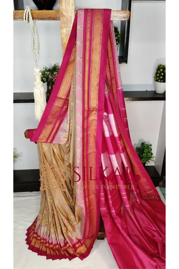 Ilkal_Kasuti_Tample_Border_Sarees_SKL03693