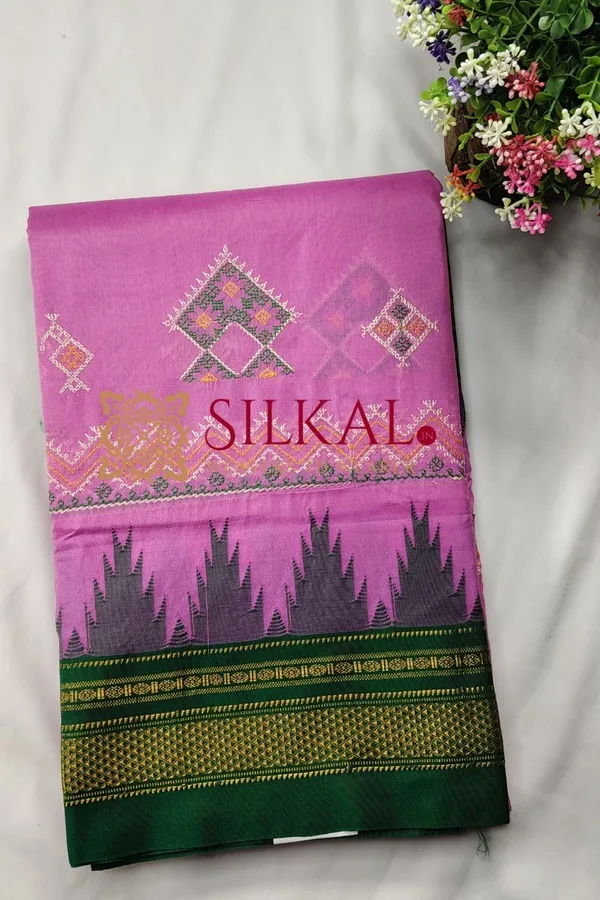 Ilkal_Kasuti_Tample_Border_Sarees_SKL03694