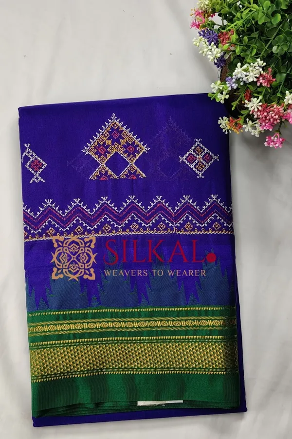 Ilkal_Kasuti_Tample_Border_Sarees_SKL03786