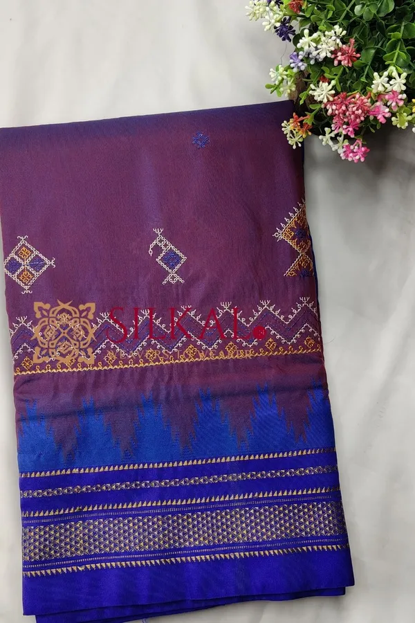 Ilkal_Kasuti_Tample_Border_Sarees_SKL03787