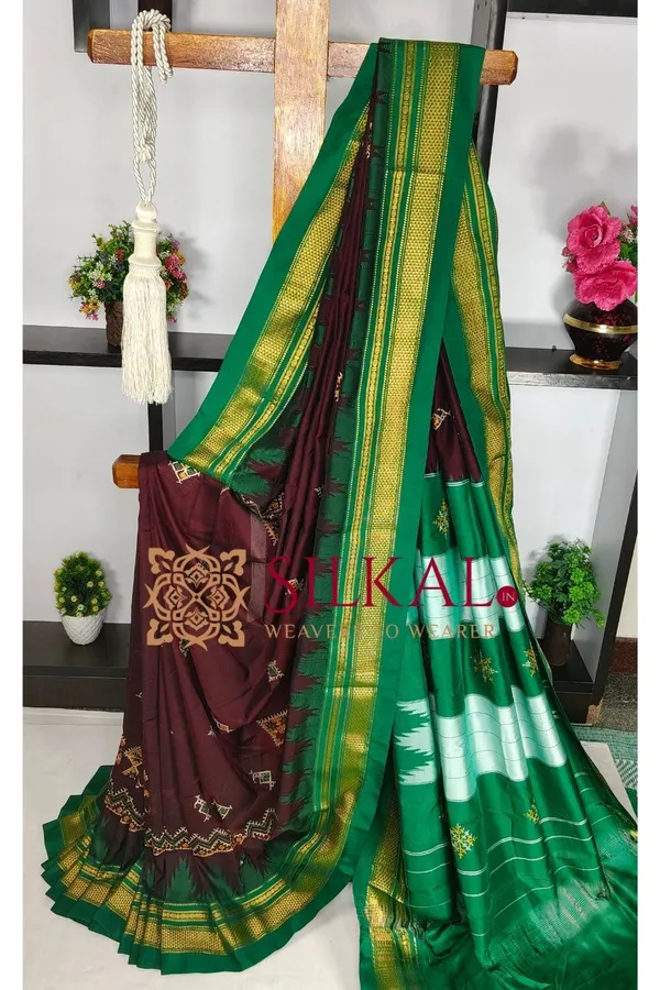 Ilkal_Kasuti_Tample_Border_Sarees_SKL03817