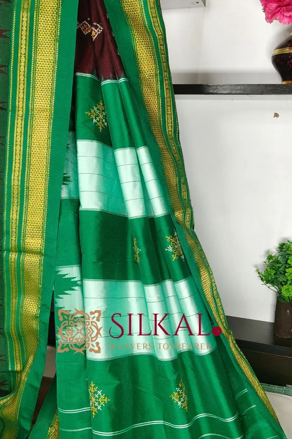 Ilkal_Kasuti_Tample_Border_Sarees_SKL03817
