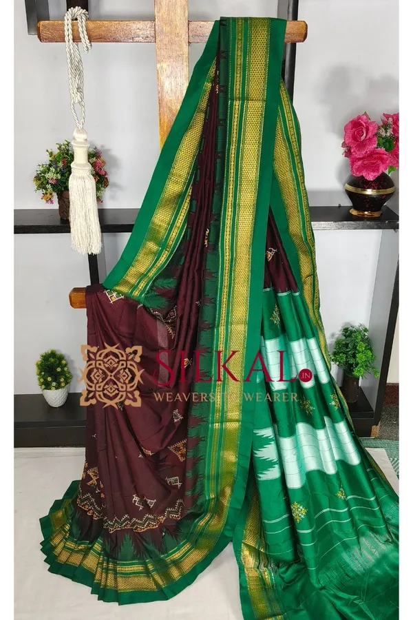 Ilkal_Kasuti_Tample_Border_Sarees_SKL03817