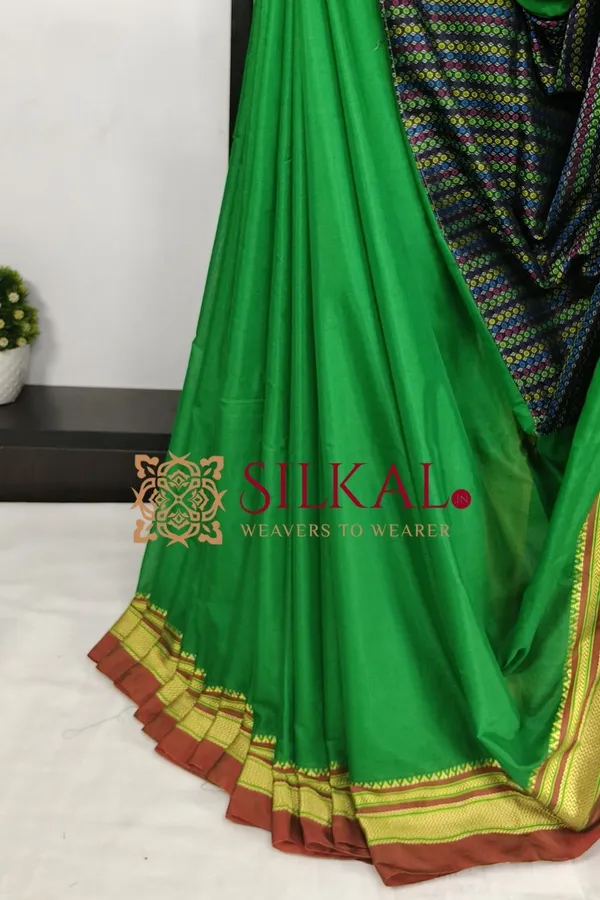 Ilkal_Khan_Viscose_Cotton__Saree_SKL03799